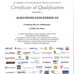 Achilles Certificate no-26221 - Albatross Services