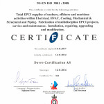 ISO 9001 certificate - Albatross Services